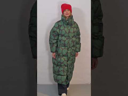 Danelamb Puffer Coat Black/Dark Pine