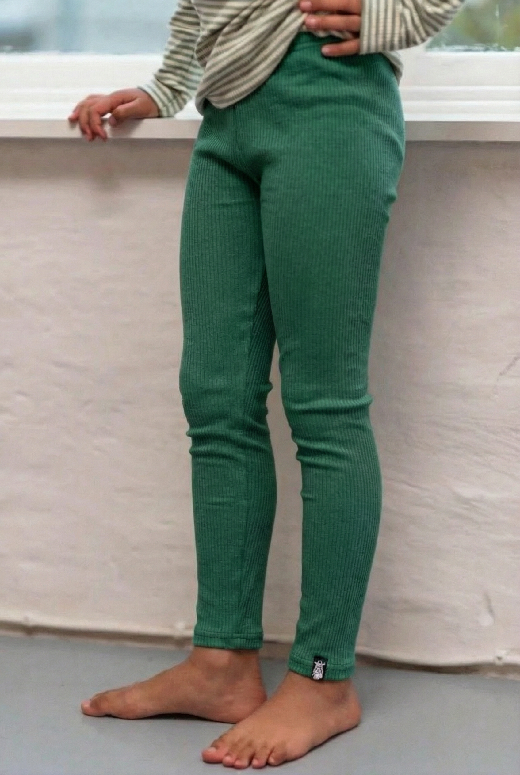 ESS - Danewarm Fleece Leggings Bottle green