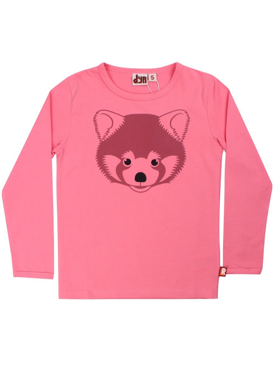 Bluse til børn med rød panda 