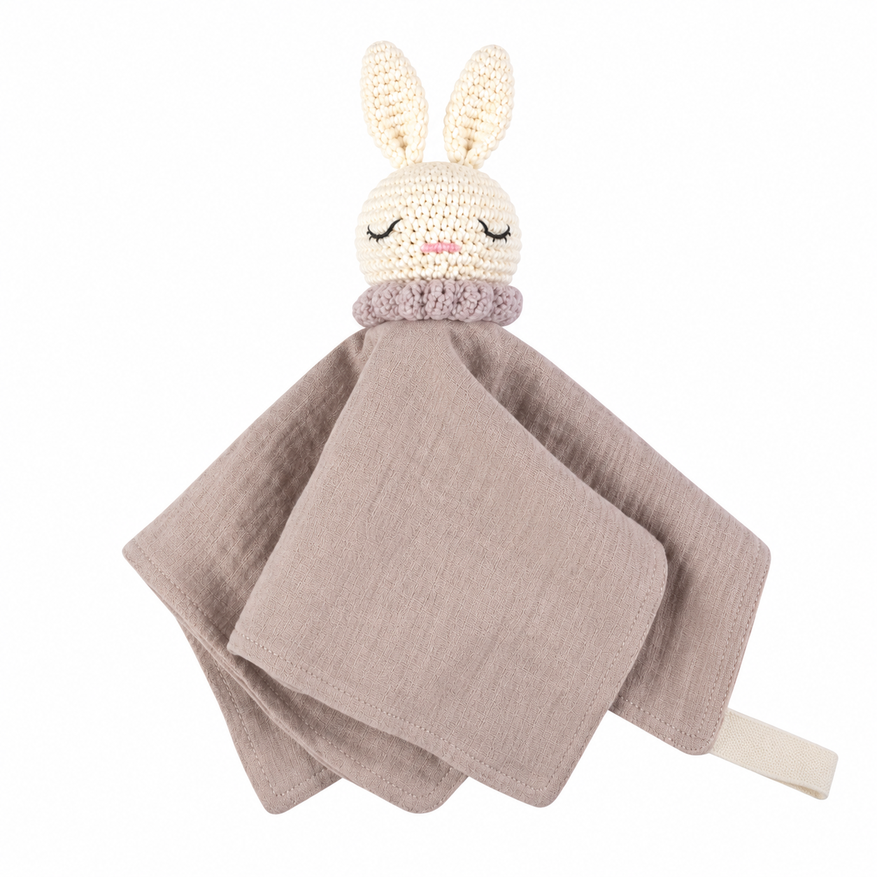 Håndlavet nusseklud Rose Beige Bunny