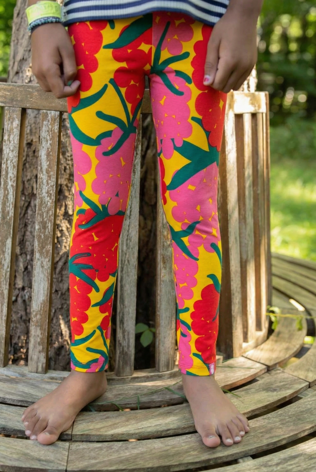 Danandrea Cotton Leggings Yellow MAXIBERRY