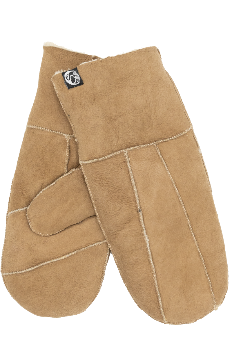 No Waste Sheepskin Gloves Sand