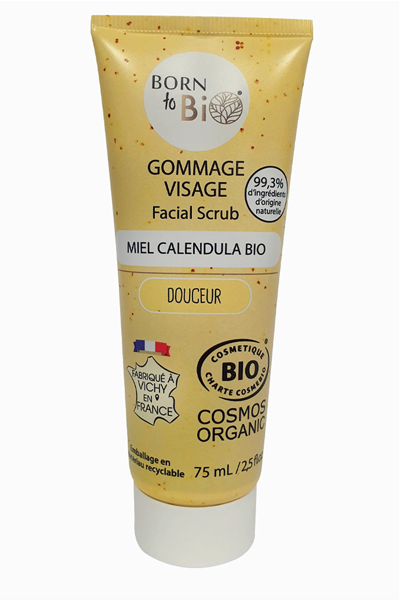 Les Laboratoires Face Scrub Calendula Honey - Certified organic