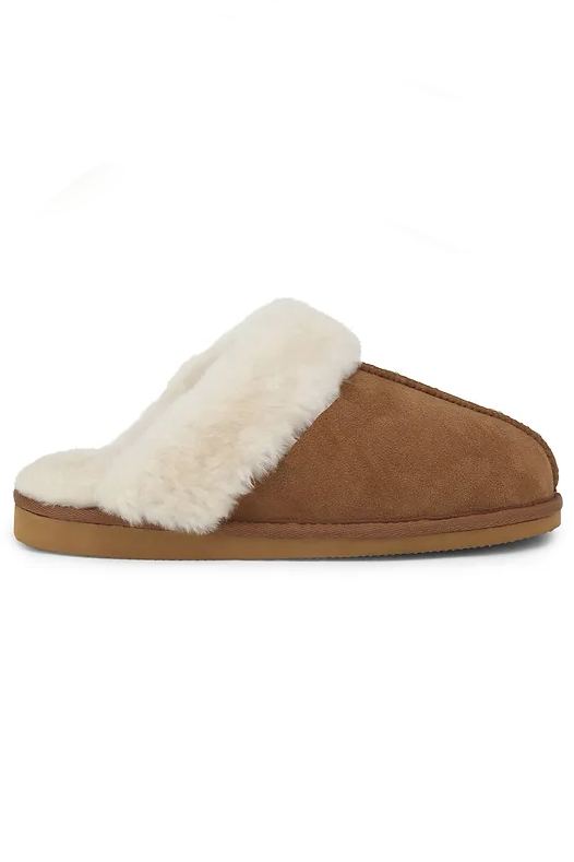 Woollies Slip On Hjemmesko Chestnut