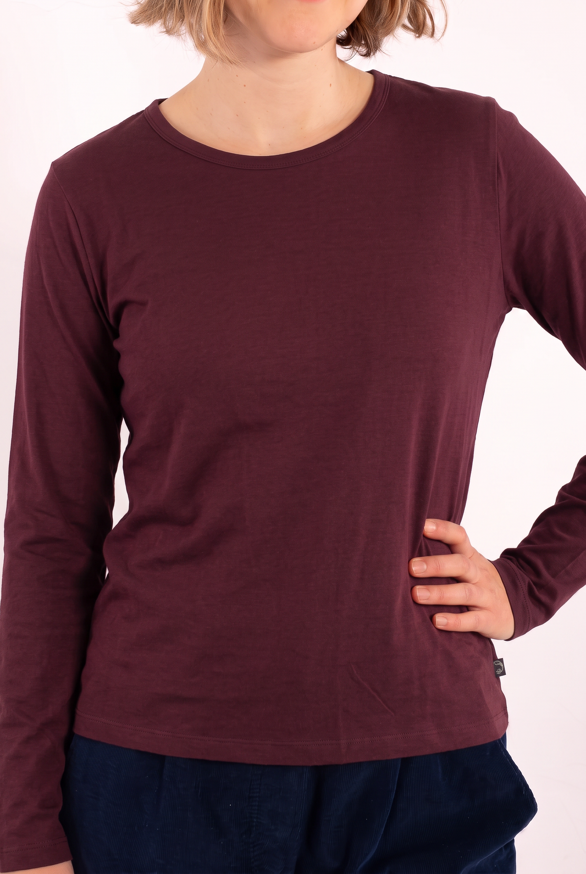 Danebasic Merry LS Tee Dark Wine