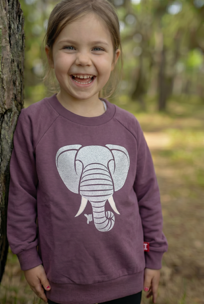 Dyrbellow Sweat Grey Plum ELEFANT