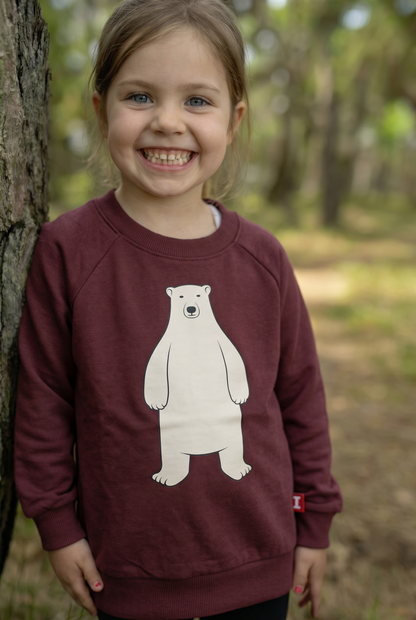 Dyrbellow Sweat Dark Cherry ISBJOERN HØJ