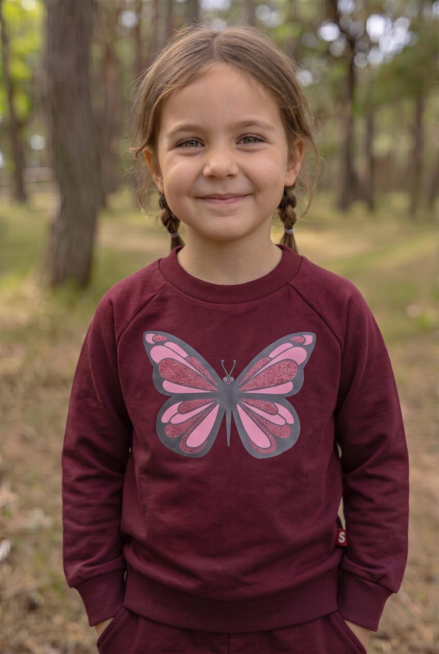 Dyrbellow Sweat Dark Cherry SOMMERFUGL