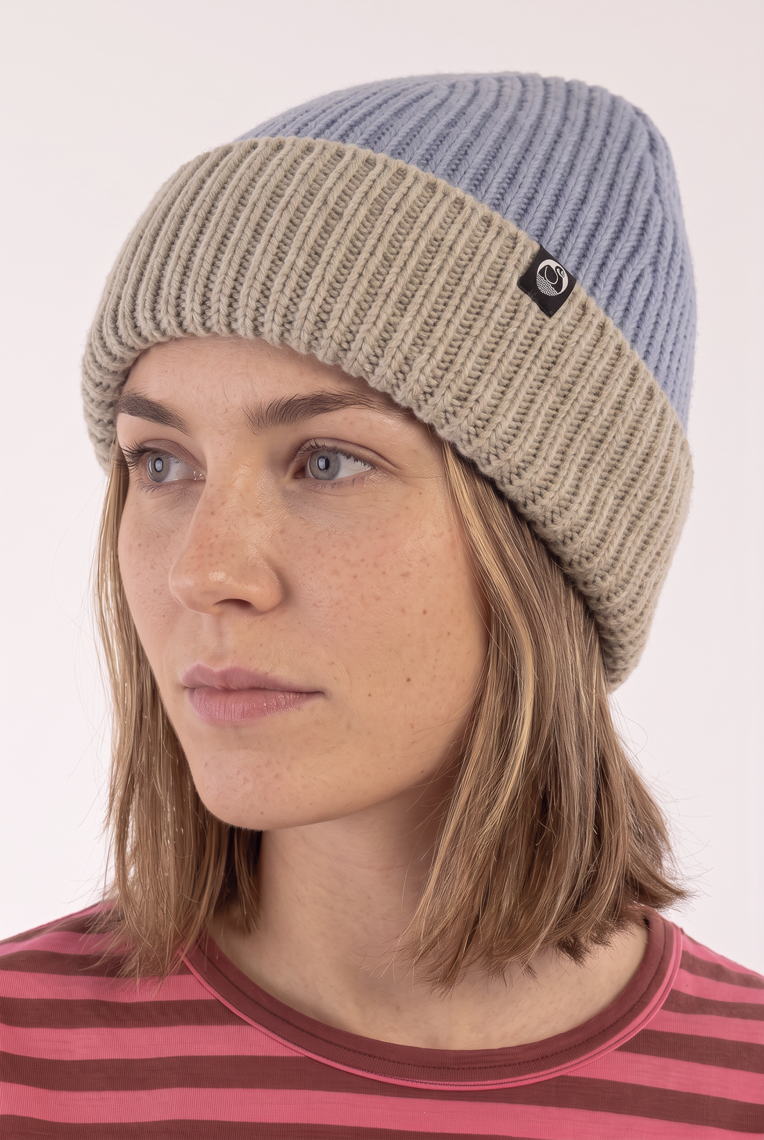 Danewarm Thoughts Beanie Light Blue/Light Beige