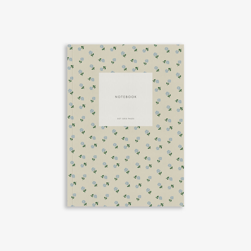 Kartotek Notebook Small Creamy Grey SMALL FLOWER