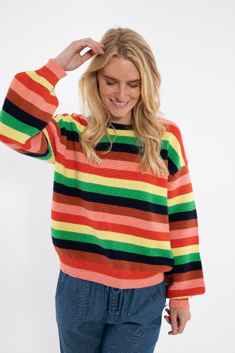 Danegold 3D Crotchet Knit Sweater Multicolor 2