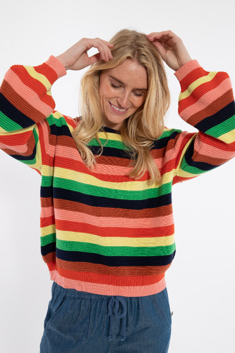 Danegold 3D Crotchet Knit Sweater Multicolor 2