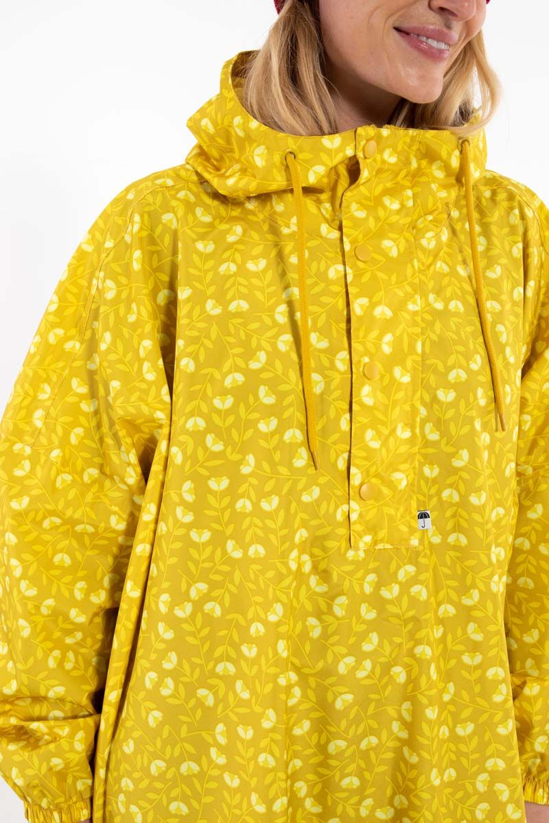 Danedream Drops Rain Poncho Dark Yellow FLEURIE