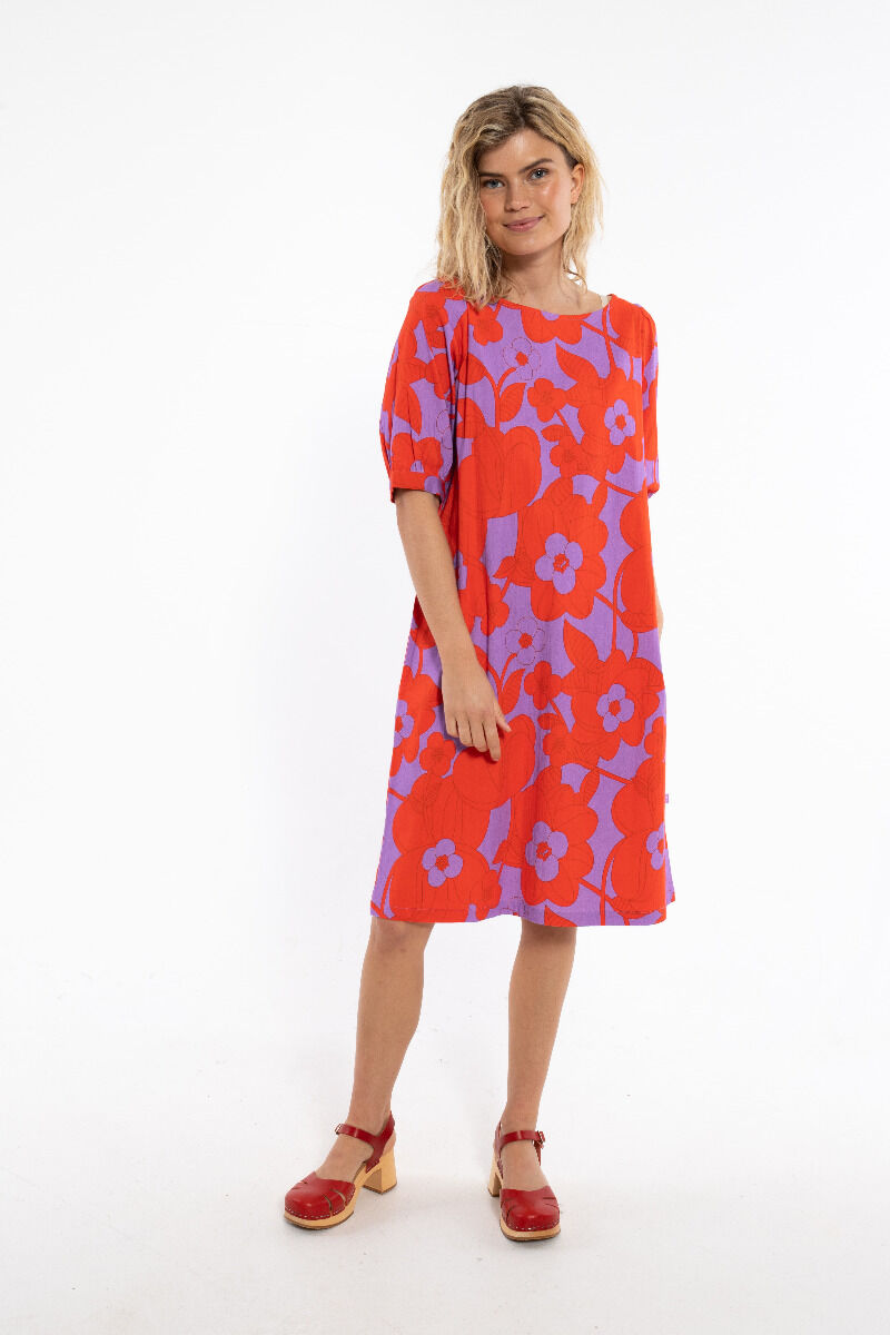 Danedal Dress Soft viola/Bright red BLOOM BOOM