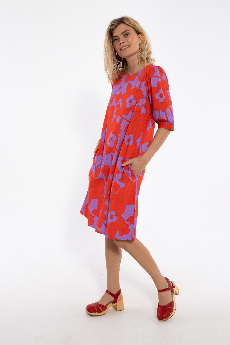 Danedal Dress Soft viola/Bright red BLOOM BOOM