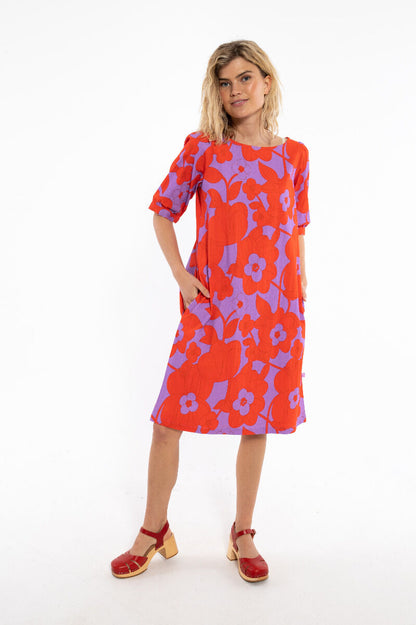 Danedal Dress Soft viola/Bright red BLOOM BOOM