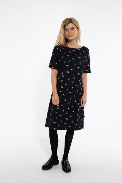 Danehyacinth dress Black MINIFLOWER