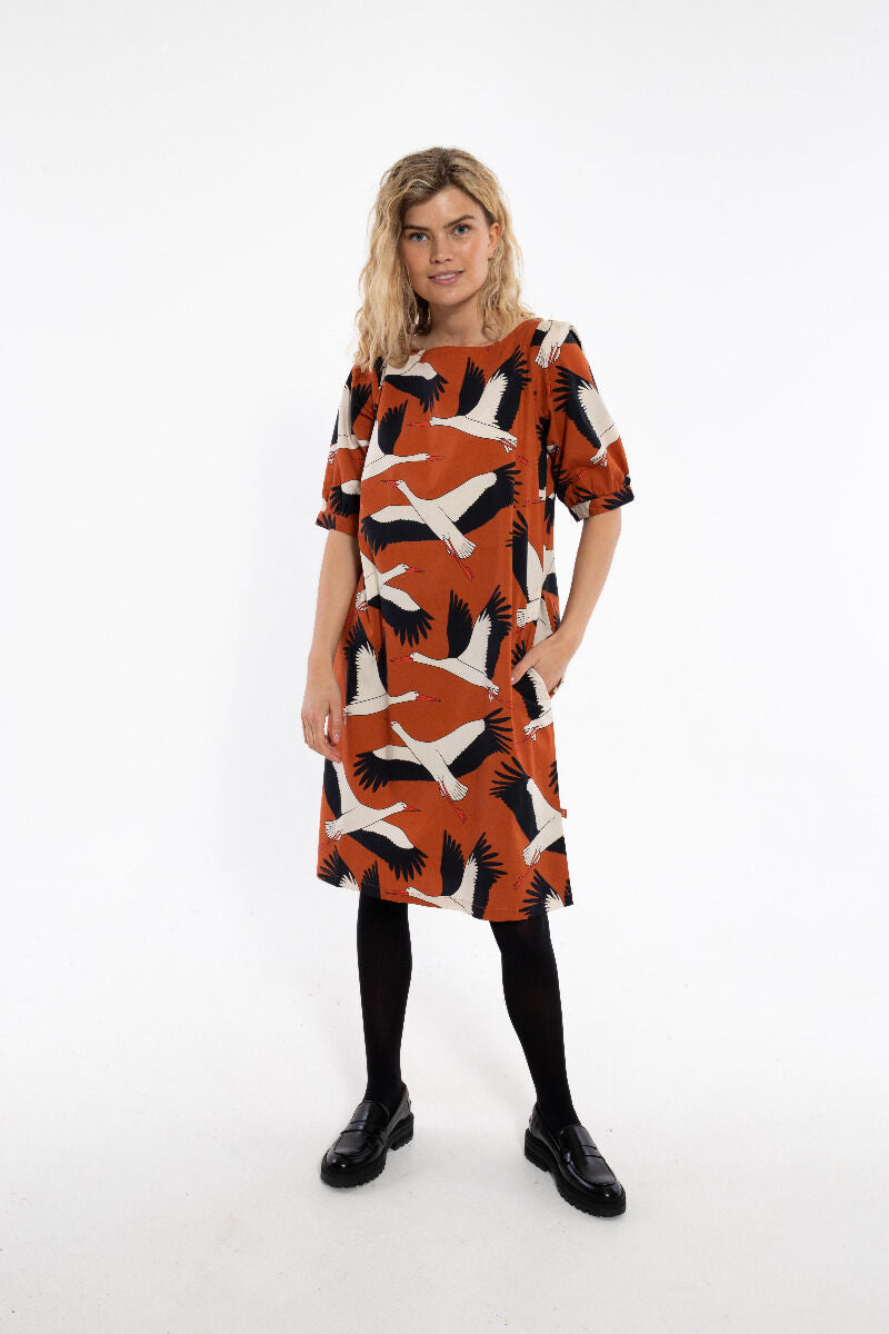 Danedal Dress Rust BIG STORK