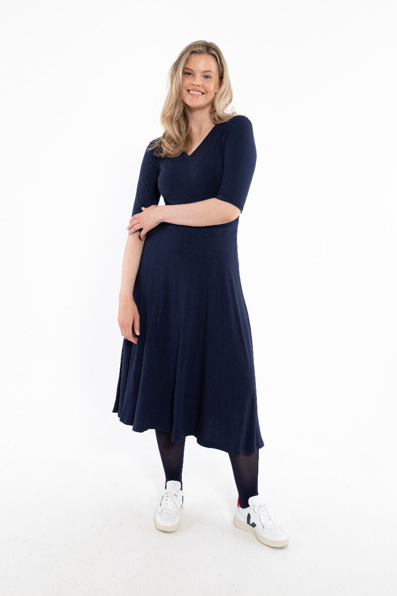 Danandersen Viscose Dress Navy