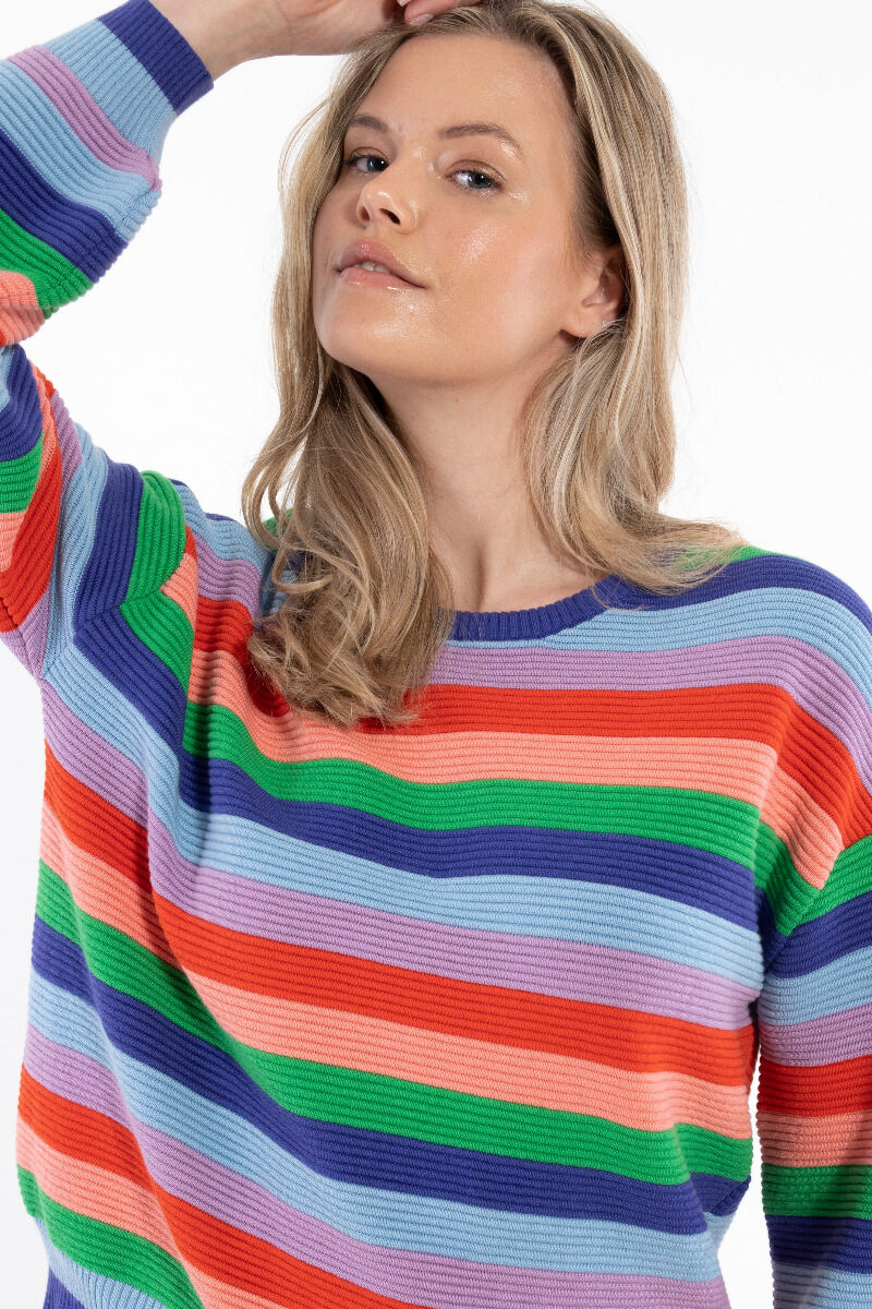 Danegold 3D Crotchet Knit Sweater Multicolor 1