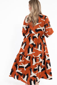 Danegoodie dress Rust BIG STORK