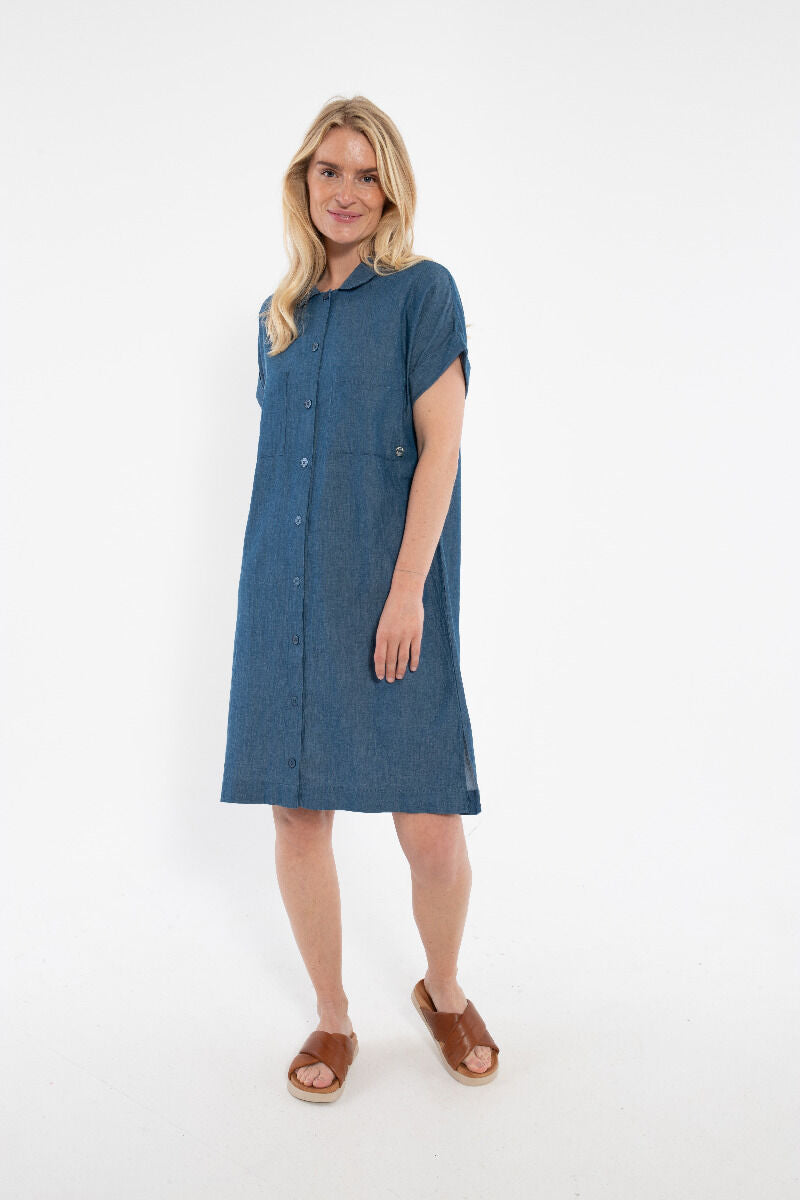 Danerrand Chambrey Dress Dk Indigo