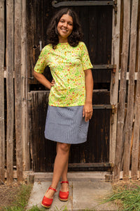 ORGANIC - Daneboatneck Viscose Slub Tee Pale Yellow BOTANICAL