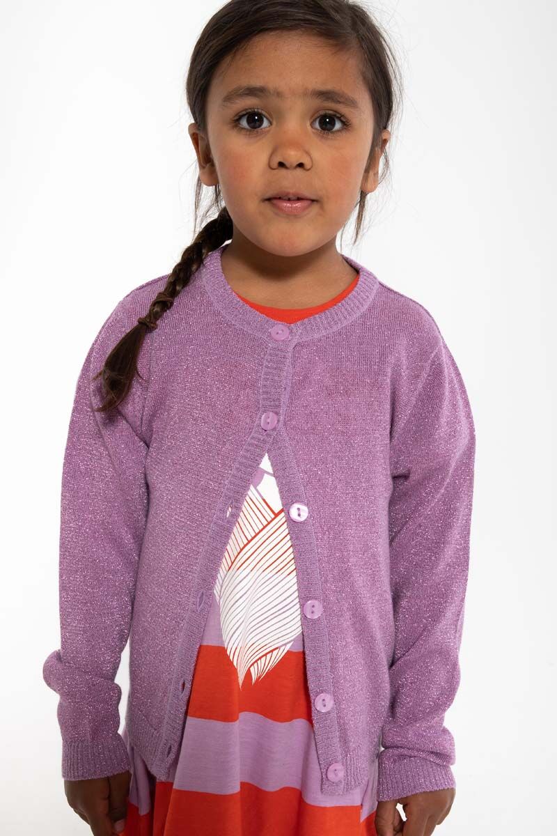 Danemerle Cardigan Soft Viola GLITTER