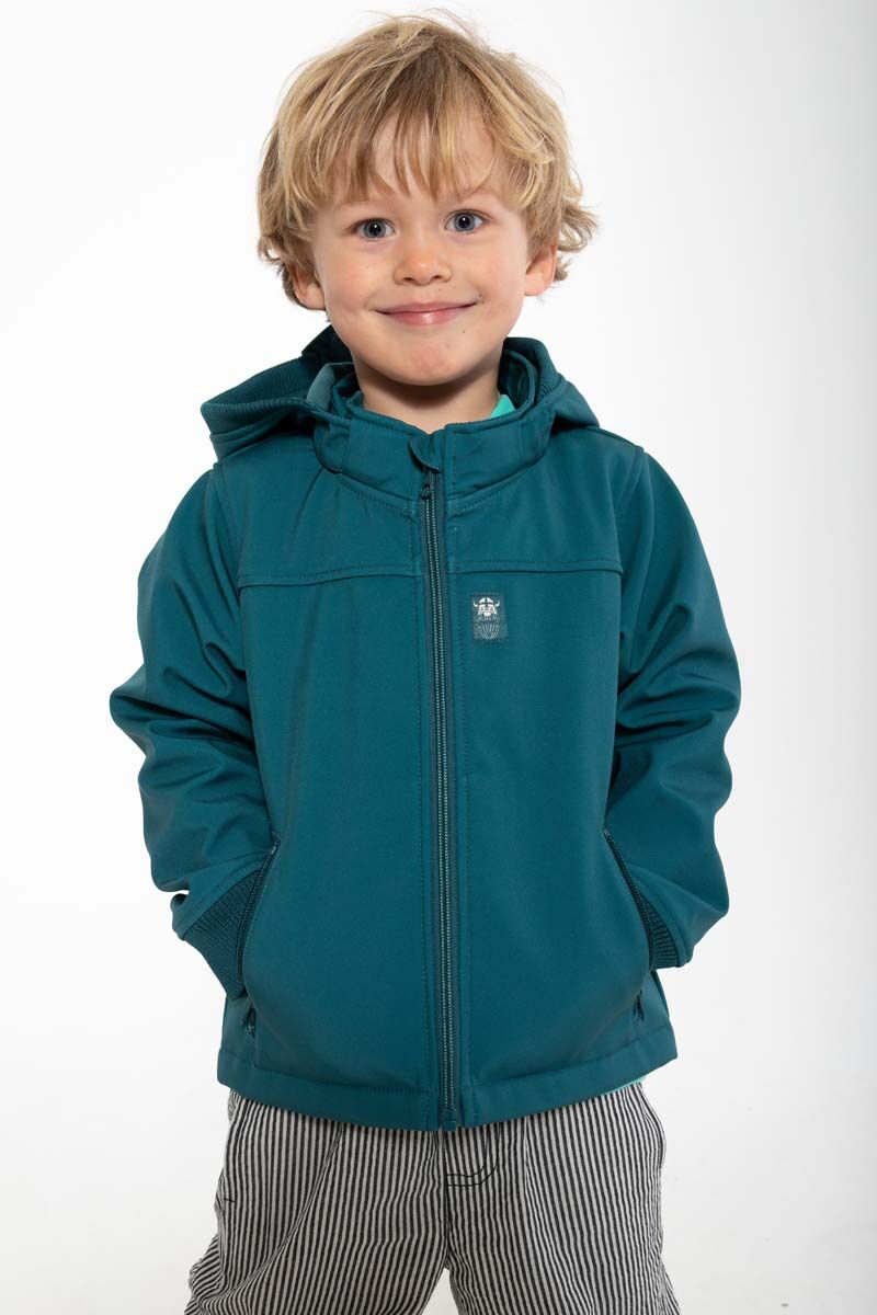 Softshell jakke til børn med viking 
