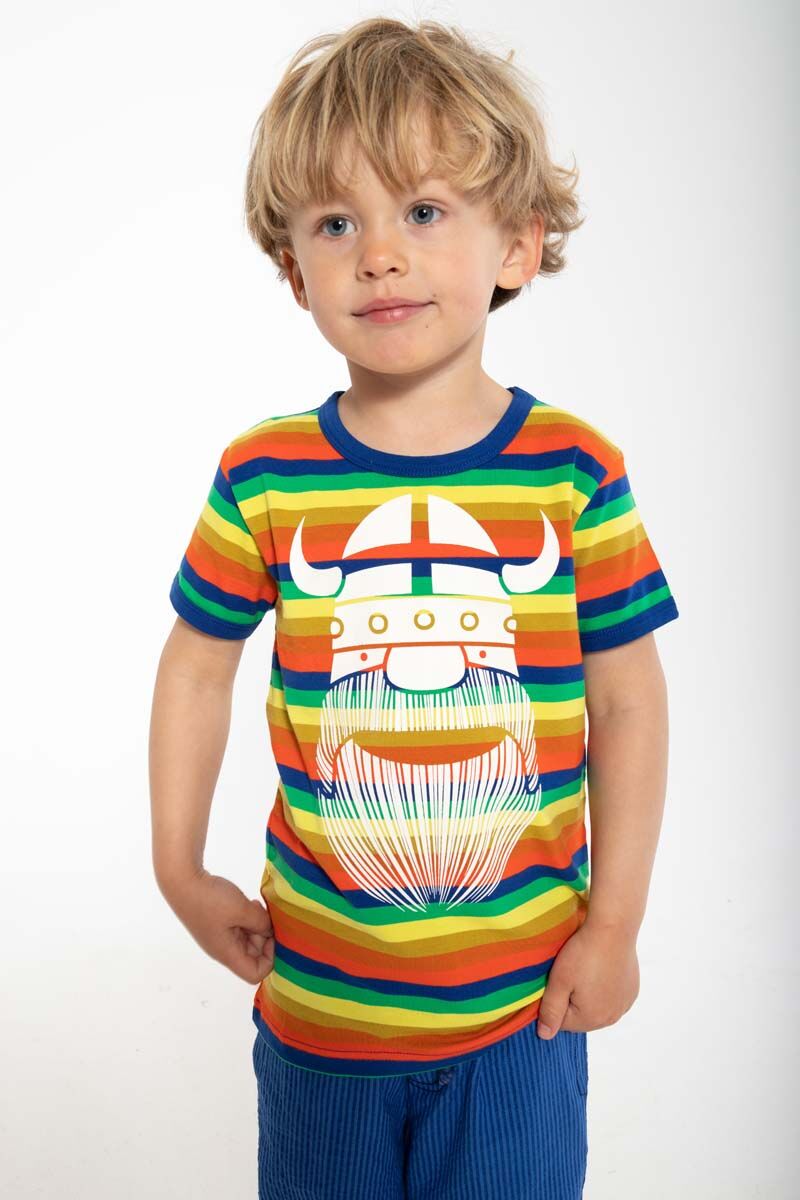 T-shirt til børn med viking

