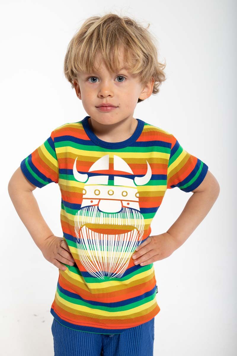T-shirt til børn med viking
