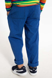 Danefrede Seersucker Pants  Deep Marine/Klein Blue