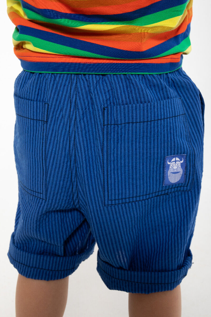 Danalfred Searsucker Shorts Deep Marine/Klein Blue