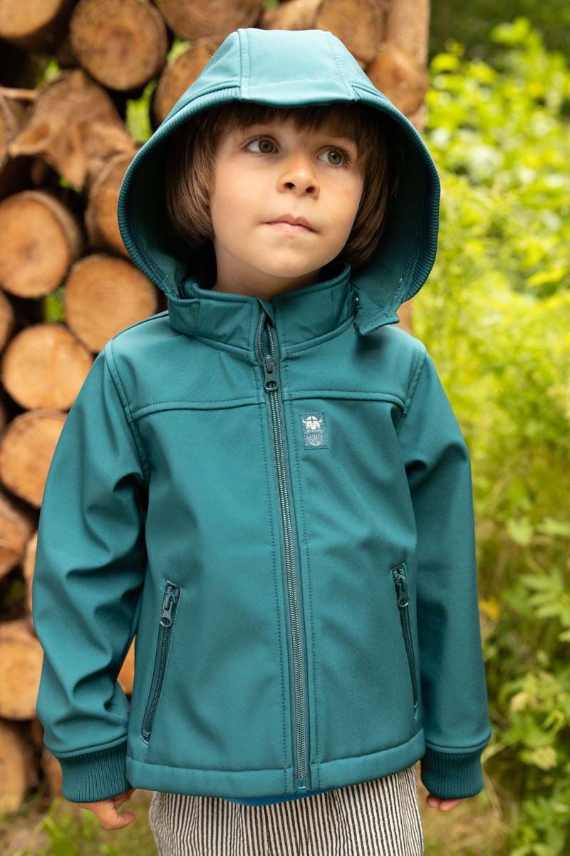 Softshell jakke til børn med viking 
