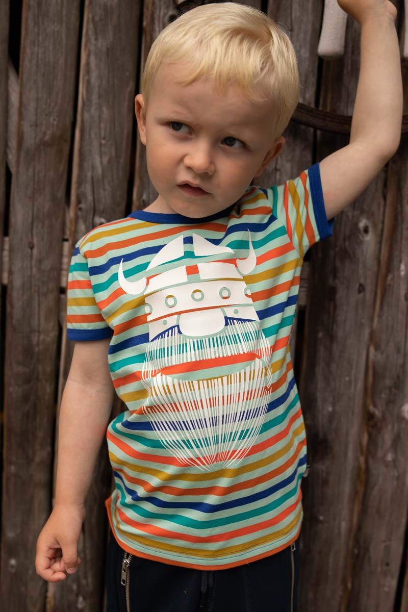T-shirt til børn med viking
