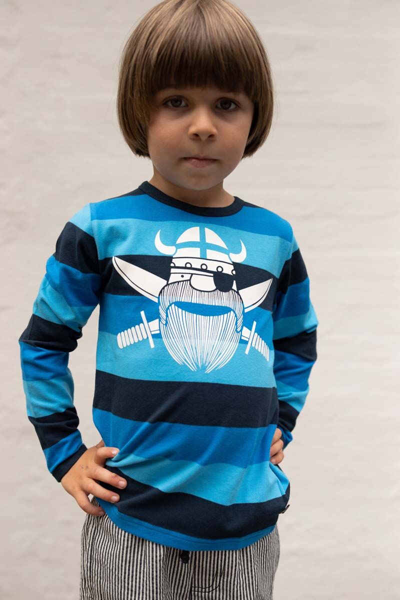 Bluse til børn med viking 