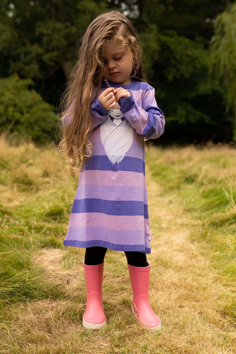 ORGANIC - Danenanna Dress Purple Haze PRINSESSE