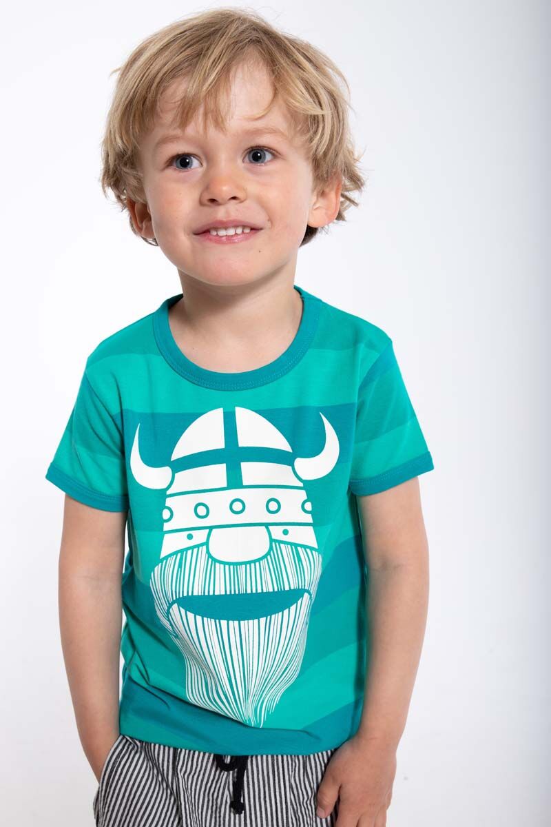 T-shirt til børn med viking
