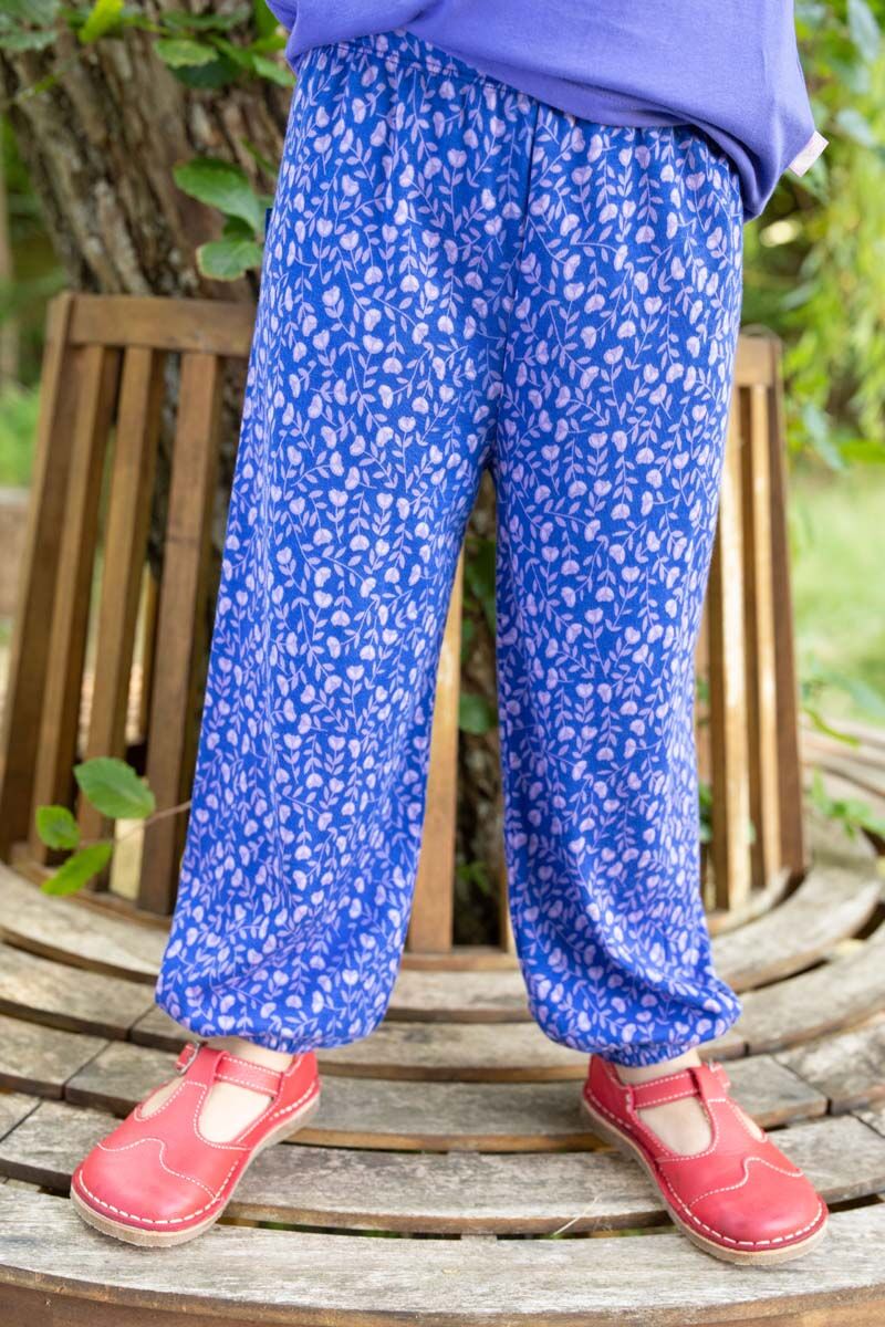 ORGANIC - Danenutmeg pants Deep Marine FLEURIE