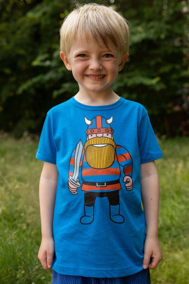 T-shirt til børn med viking
