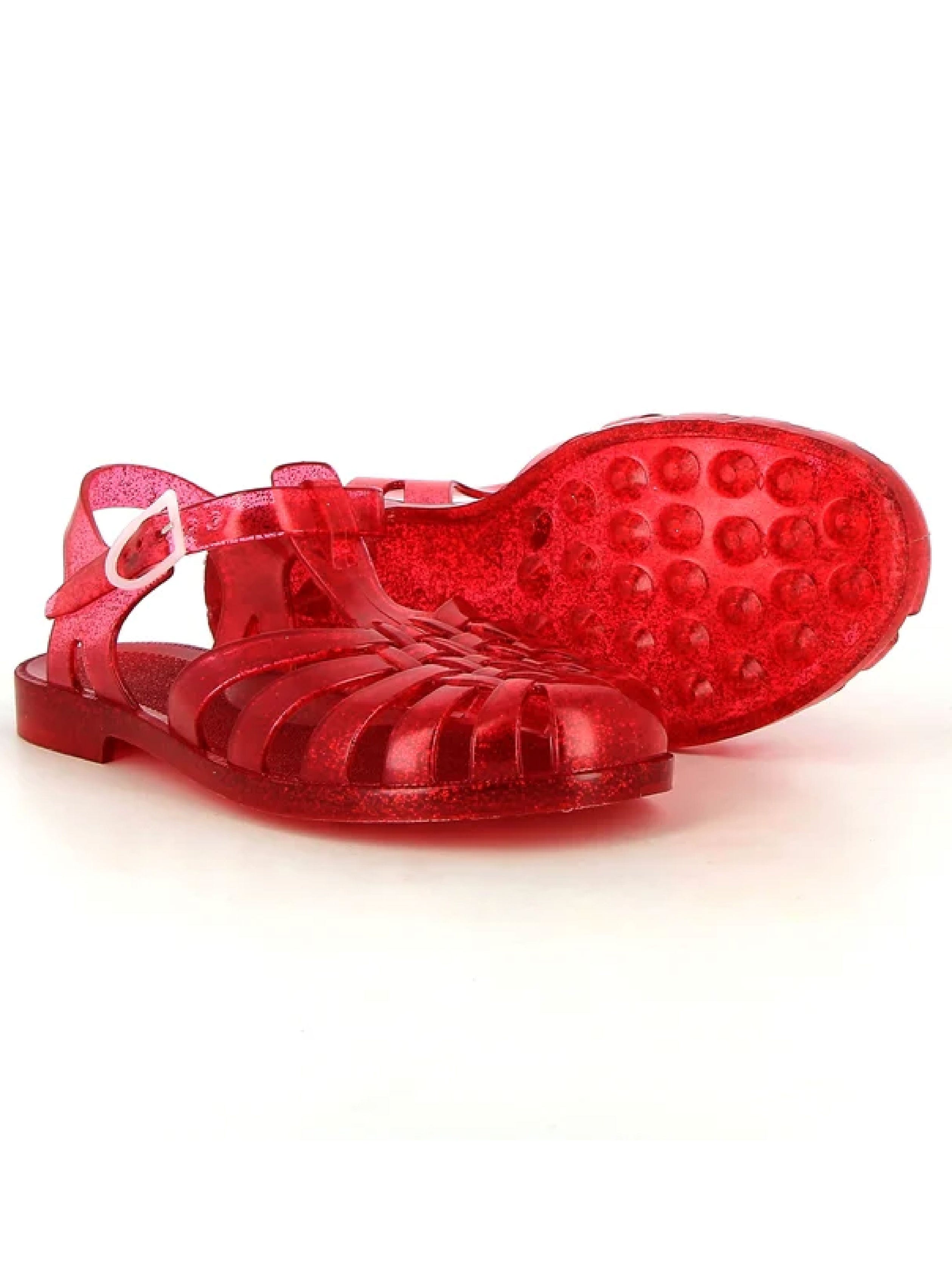 Meduse Glitter Sandals Sun Adult Cerise/Cherry Red