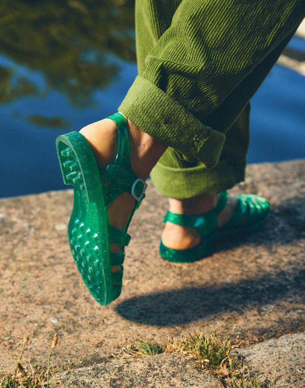 Meduse Glitter Sandals Sun Adult Vert/Green