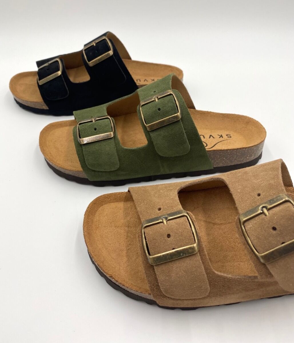 Morsø Skvulp Biosandal - suede Green
