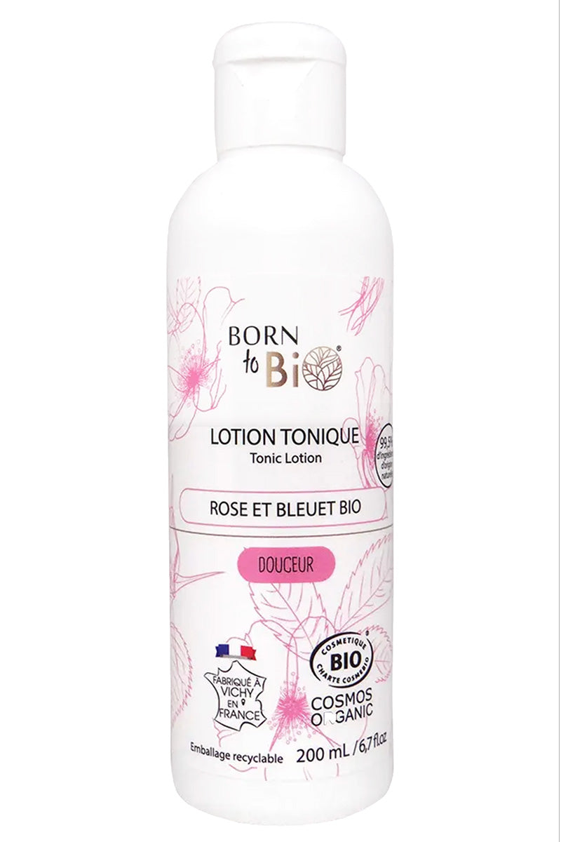 Toning Lotion Rose and Cornflower - Certified organic