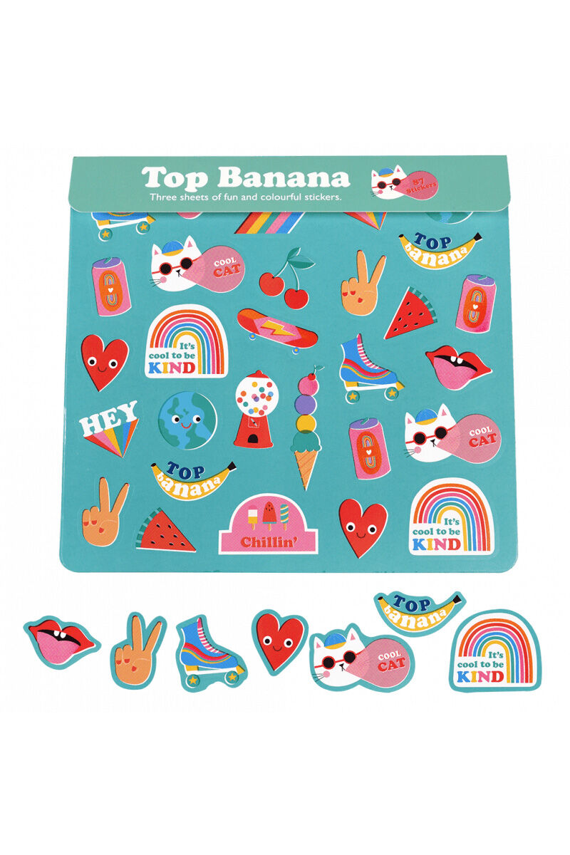 RL Stickers - 3 Sheets Top Banana