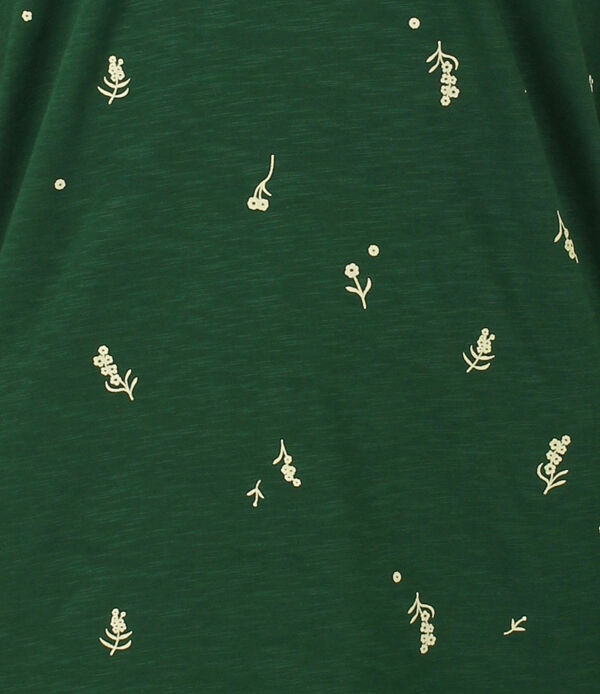 ORGANIC - Beth Dress Dark Army MARKBLOMST