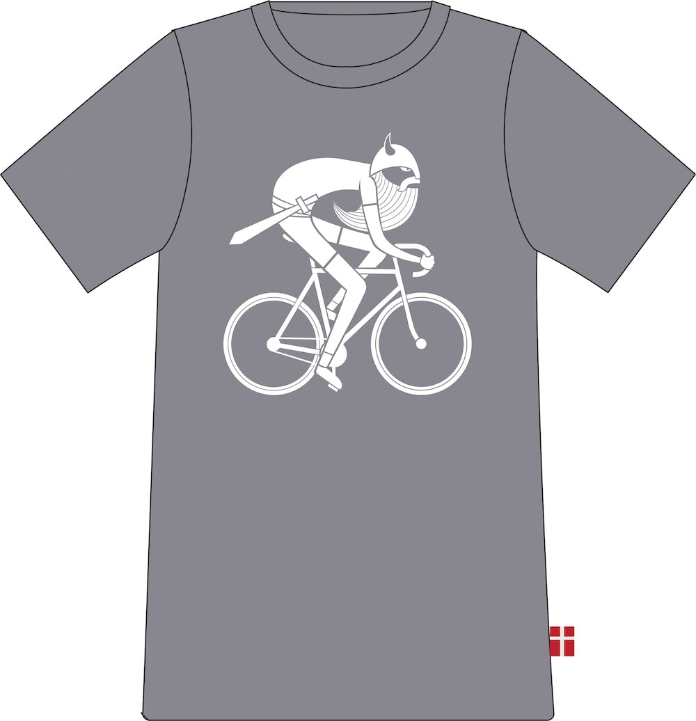 Daneviking Tee Marl Grey Biking Viking