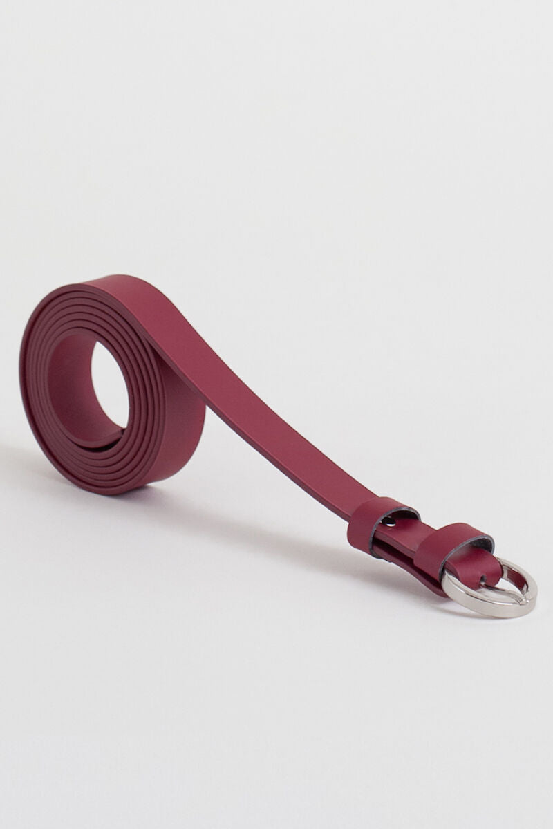 Labienhecha Leather Belt Wine