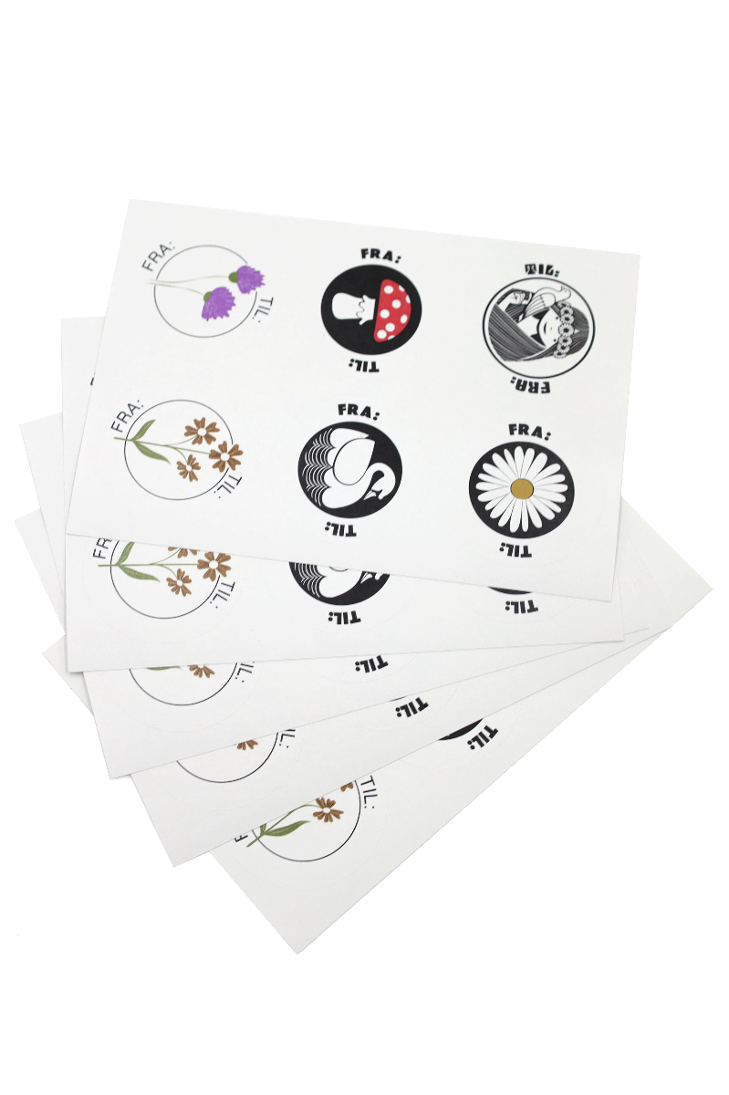 Stickers til og fra