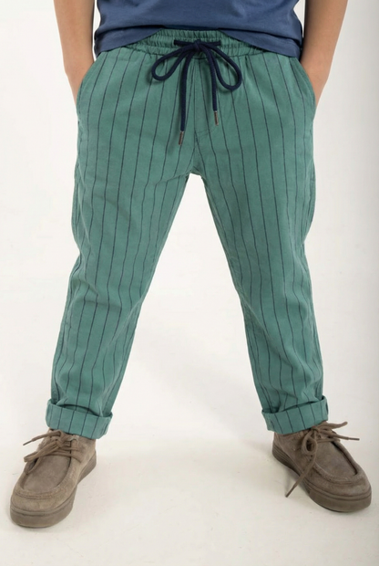 Danefrede Stretch Pants Dk Navy/Verde